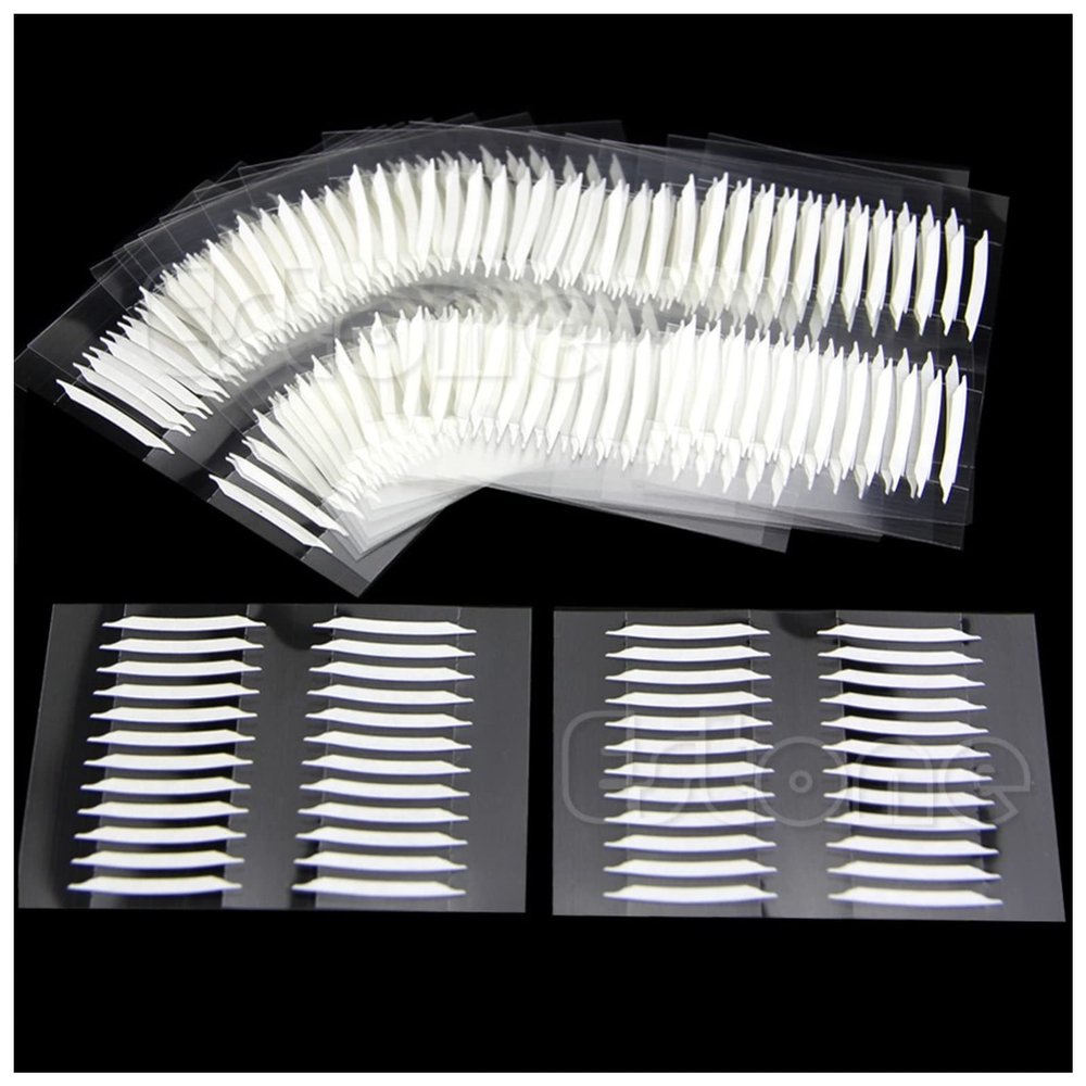 Double Eyelid Sticker 240 Pairs Makeup Clear Lace mesh Eyelid Stripe Big Eyes Invisible Double fold Eyelid Shadow Sticker Double Eyelid Tape Tools Double Eyelid Stickers