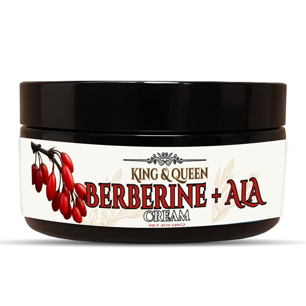Berberine + ALA Metabolic Support Cream  Weight-Management & Carb-Control Topical | Berberine 98%  Alpha Lipoic Acid  Cinnamon  Chromium  Magnesium | 2 oz  King & Queen Wellness