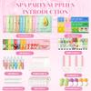 120 PCS Spa Party Supplies for Girls, Sleepover Party Supplies for Girls, Skincare Set, Include Face & Lip Masks, Foot Bath Bombs, Hand Cream, Lip Balm, Under Eye Patches, Spa Birthday Party Favors view 2