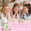 120 PCS Spa Party Supplies for Girls, Sleepover Party Supplies for Girls, Skincare Set, Include Face & Lip Masks, Foot Bath Bombs, Hand Cream, Lip Balm, Under Eye Patches, Spa Birthday Party Favors view 4