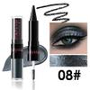 UOCK Dual-Ended Eyeshadow + Eyeliner - metallic liquid eyeshadow, gel eyeliner stick and glitter eyeshadow eye makeup set (08#) view 2