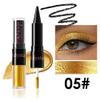 UOCK Dual-Ended Eyeshadow + Eyeliner - metallic liquid eyeshadow, gel eyeliner stick and glitter eyeshadow eye makeup set (05#) view 2