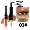 UOCK Dual-Ended Eyeshadow + Eyeliner - metallic liquid eyeshadow, gel eyeliner stick and glitter eyeshadow eye makeup set (02#) view 2
