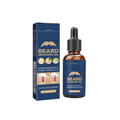 Beard Enhancement Oil, 30ml/1fl oz, Thickening and Moisturizing Formula for Fuller Facial Hair Growth