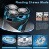 Snapbuy Electric Razor for Men, Snapbuy Electric Razor Pro of Father, 4D Floating Head Rotary Shaver,2025 New Electri c Shaver with LCD Display & Quiet Motor, IPX7 Waterproof (Blue) view 3