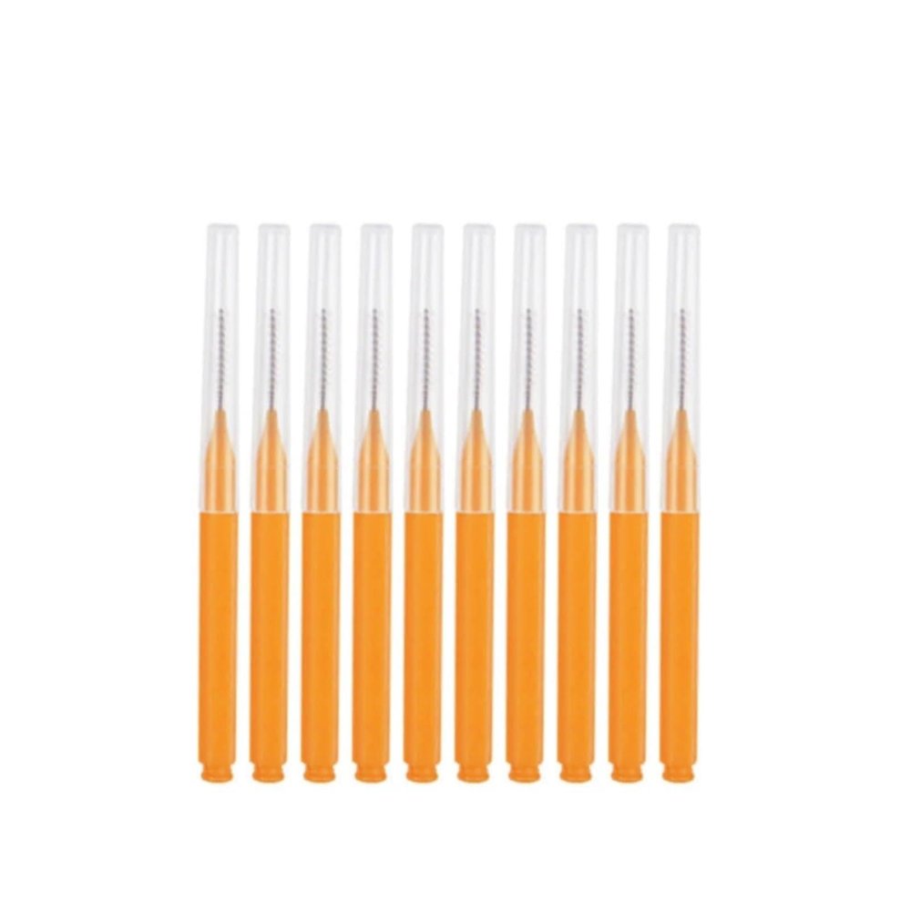 10/20 pcs Bendable Eyelash Brush Makeup Tool(10pcs Orange)
