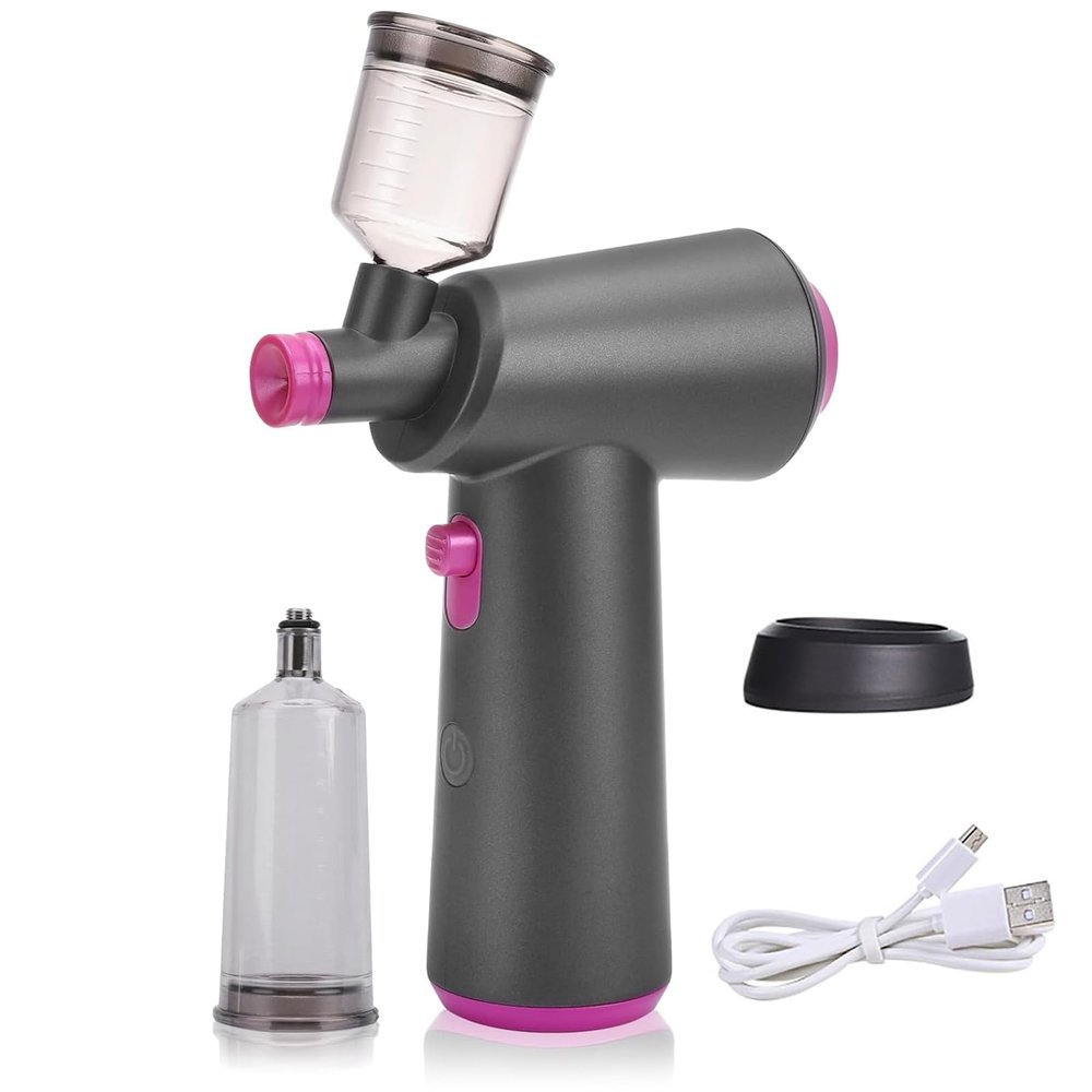 Cordless Spray Tan Machine, Portable Spray Tanning Machine with Brushless Motor, Handheld Portable Self Tanner, 20/40ml Capacity, for Beach Tan, Self Tan, Home Tan