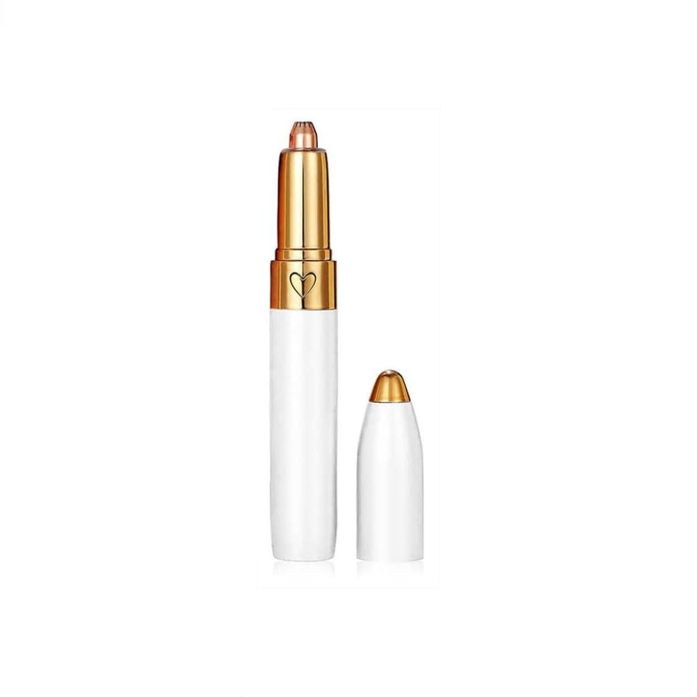 Mini Electric Eyebrow Trimmer Pen - White