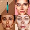 2-in-1 Contour & Highlighter Stick - Dual-Ended, Waterproof, Long-Lasting, for All Skin Tones (02# Lotus root Pink + Coffee) view 4