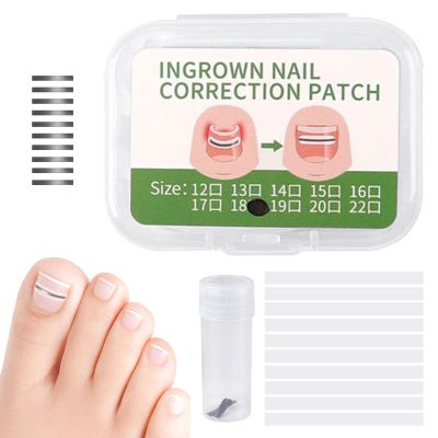 Nail Correction Patch | 10 Piece Correction Patches for Toe Nails | Corrector Strips Stickers for Repair Care Women Men Adult Foot Home