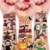 166Pcs Halloween Party Favors - Cute Halloween Tattoos Supplies Goodie Bag Stuffers for Halloween Decor Indoor, 4 Sheets Halloween Tattoos & Halloween Decorations Gifts for Party & Cosplay view 1