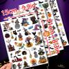 166Pcs Halloween Party Favors - Cute Halloween Tattoos Supplies Goodie Bag Stuffers for Halloween Decor Indoor, 4 Sheets Halloween Tattoos & Halloween Decorations Gifts for Party & Cosplay view 3