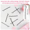 mini bobby pins,50 Count 1.38 inch Metal Hair Clips for Children,Girls and Women,Suitable for All Hair Types (Black Hair Clip-01) view 4