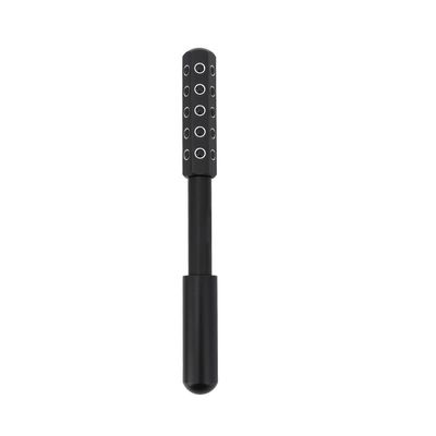 Betypura 30-Stone Facial Roller - Cooling Face & Neck Massager Tool for Skin Rejuvenation | 360 Contouring with Germanium Stones & Aircraft Aluminum | Portable 7.6" Beauty Roller - Black