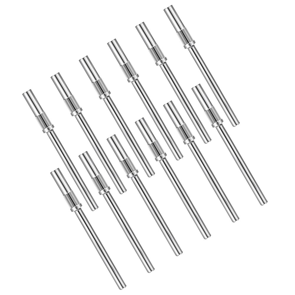 12 Pcs Mandrel Nail Drill Bits,Mandrel Bits for Small Sanding Bands,3.1 MM 3/32 Shank Mini Mandrel Bit for Acrylic Nails Manicure Pedicure Tool Electric File Machine