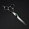 6 Inch Professional Barber Scissors with Green Gem, Steel Hair Cutting & Thinning Shears for Salon and Home Use, omic, Sharp Blades, Adjustable for Perfect Cuts view 2