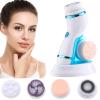 Electric Cleansing Brush, Facial Exfoliating and Pore Cleansing Agent Facial Cleansing Brush, Gentle and Effective Skincare(Blue) view 1