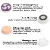 Electric Cleansing Brush, Facial Exfoliating and Pore Cleansing Agent Facial Cleansing Brush, Gentle and Effective Skincare(Blue) view 3