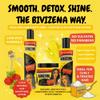 Bivizena Trio Pack  Cornstarch Low-Poo Leave-In 7.4 oz + Corn Pudding Conditioner 16 oz + Detox Clarifying Shampoo 12 oz  Anti-Frizz, Smoothing & Hair Growth Booster  Sulfate-Free view 2