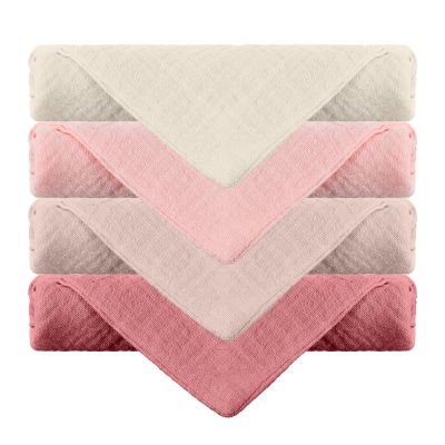 Hpmjz 4 Pcs Muslin Face Cloths Soft Wash Towels Cotton Absorbent Cloths Makeup Remover Cloth Reusable Washcloths for Skin Care Facial Makeup Daily Cleansing Travel Women Men Adult