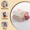 Hpmjz 4 Pcs Muslin Face Cloths Soft Wash Towels Cotton Absorbent Cloths Makeup Remover Cloth Reusable Washcloths for Skin Care Facial Makeup Daily Cleansing Travel Women Men Adult view 4