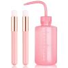 3 PCS Lash Shampoo Brush Sets with 1pcs 250 ML Plastic Satety Lash Tatoo Wash Bottles 2PCS Nose Blackhead Facial Cleaning Brush for Eyelash Extension Supplies (Styel #5) view 1