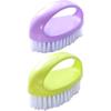 2Pcs Hand Scrub Brush, Soft Reusable Multifunctional Plastic Nail Scrubber Brush for Men Women Kids Hands Nail Cleaning, Color RandomHand Scrub view 4