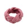2Pcs Soft Elastic Crochet Headbands for Women Non Slip,3.5 x 8.3 inch Stylish Sports Hair Bands for Women's Hair for Daily Workout Sports Yoga,Camel view 3