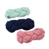 2Pcs Soft Elastic Crochet Headbands for Women Non Slip,3.5 x 8.3 inch Stylish Sports Hair Bands for Women's Hair for Daily Workout Sports Yoga,Camel view 4