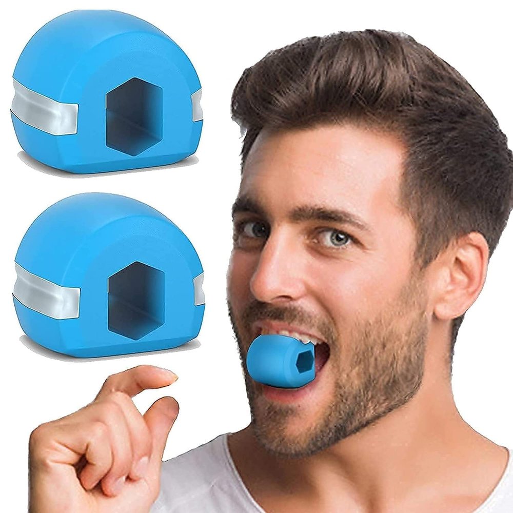 Pack of 2 Jawline Exerciser for Men | Premium Facial Muscle Toner | Jawline Shaper for Strengthening & Toning Face & Neck