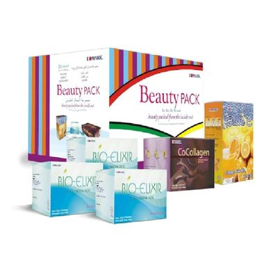 EDMARK Beauty Pack - 2 Bio-Elixir, 1 Box Bubble C and 1 Box Cocollagen Plus 1 Free Box of Bio-Elixir - Ageless Vitality Pack for Skin