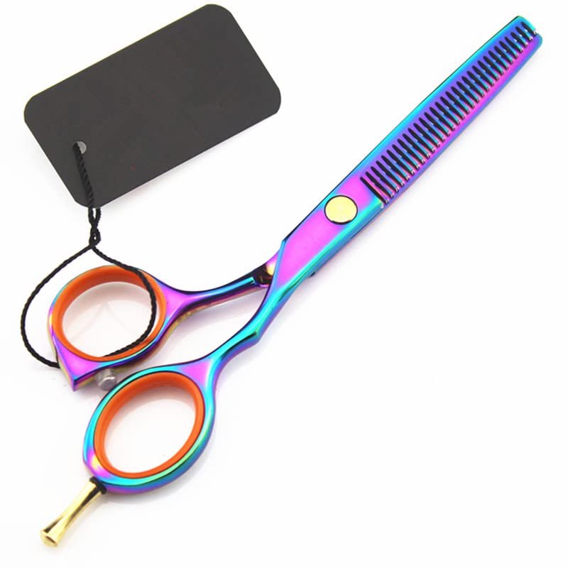 Professional Hair Cutting Shears, Professional Japan 440c 5.5 Rainbow Hair Scissors Cutting Barber scisors Haircut thinning Shears Hairdressing Scissors
