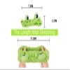 1Pack Green Frog Eye Elastic Headband - Versatile for Spa, Skincare, Makeup, Face Wash, Fun Gift for Women view 2