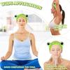1Pack Green Frog Eye Elastic Headband - Versatile for Spa, Skincare, Makeup, Face Wash, Fun Gift for Women view 4