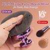 90MM Extra Large Self Tanner Kabuki Makeup Brush  Ultra Soft Dense Vegan Bristles for Body Makeup, Bronzer & FoundationApplies Tanning Mousse, Lotion & Self TannerWet & Dry (Purple) view 3