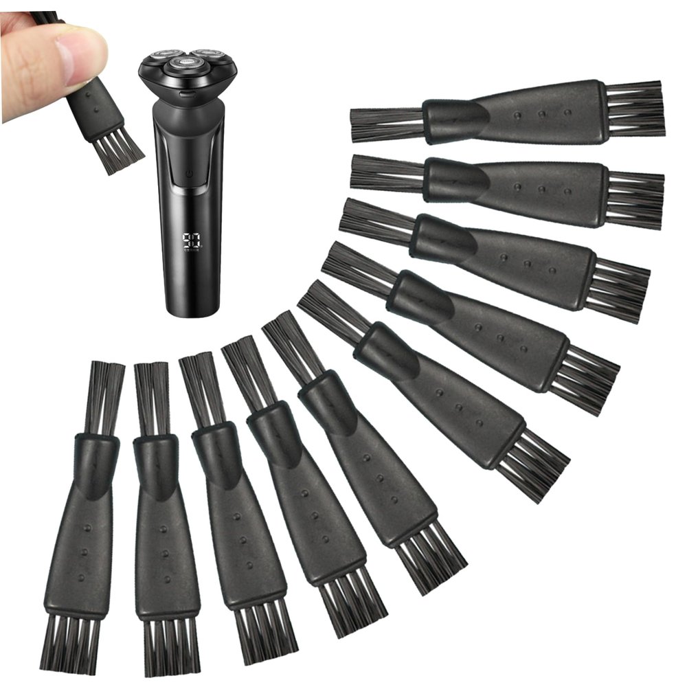 10PCS Clipper Brushes for Cleaning, 2.4 Inch Double-Sided Clipper Cleaning Brush for Razors, Shaver, Barber Shop Shaver Cleaner