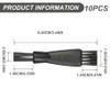 10PCS Clipper Brushes for Cleaning, 2.4 Inch Double-Sided Clipper Cleaning Brush for Razors, Shaver, Barber Shop Shaver Cleaner view 3
