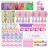 110PCS Spa Party Supplies for Girls Spa Party Favors Include Face Masks Skincare, Hand Cream, Lip Balm, Eye Patches, Lip Mask, Mini Hair Brush, Stocking Stuffers for Teen Girls, Sleepover Party Gifts view 1