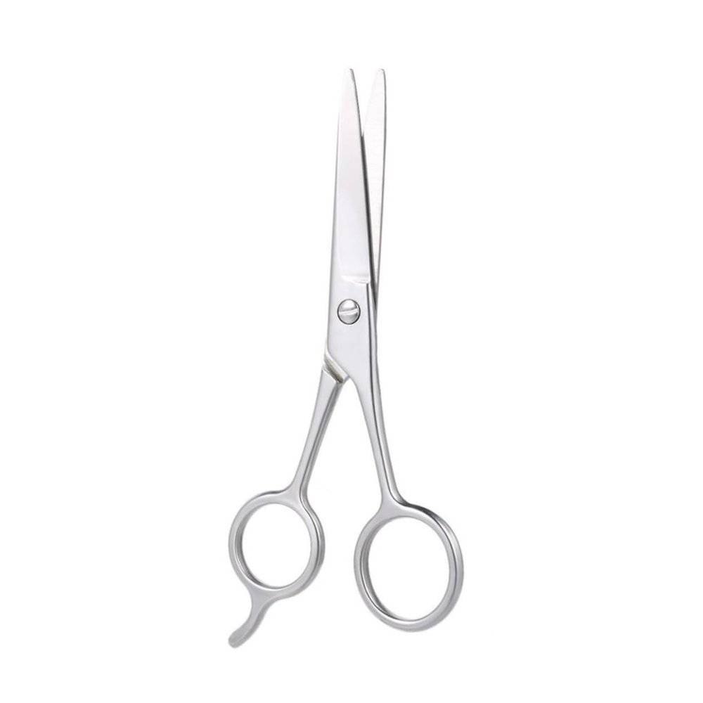 Stainless Steel Beard Scissors and Hairdressing Scissors Practical Accessory for Beard Care and Eyebrow Grooming for Daily Use Silver