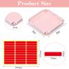 32 Pack Press on Nail Storage Boxes with 60 Adhesive Tapes  Acrylic Nail Organizer for Salon, Travel & Gifting (4 Colors: Pink, Black, White, Clear) view 2