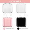 32 Pack Press on Nail Storage Boxes with 60 Adhesive Tapes  Acrylic Nail Organizer for Salon, Travel & Gifting (4 Colors: Pink, Black, White, Clear) view 3