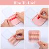 32 Pack Press on Nail Storage Boxes with 60 Adhesive Tapes  Acrylic Nail Organizer for Salon, Travel & Gifting (4 Colors: Pink, Black, White, Clear) view 4