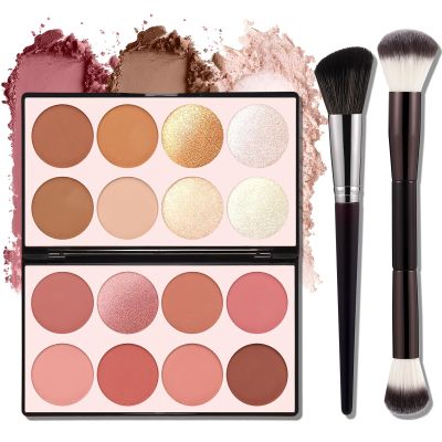16 Colors Contour Palette Make up - Blush Highlighters Bronzer Powder All in one Makeup Palettes Contour Kit (SET2)