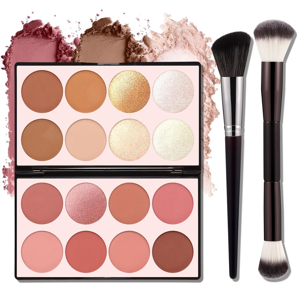 16 Colors Contour Palette Make up - Blush Highlighters Bronzer Powder All in one Makeup Palettes Contour Kit (SET2)