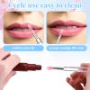 10 PCS Silicone Lip Lipstick Applicator, Silicone Lip Brushes with Caps, Reusable Mask Applicator for Applying Lips Gloss Balm, Lips Scrubber view 2