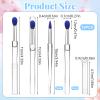 10 PCS Silicone Lip Lipstick Applicator, Silicone Lip Brushes with Caps, Reusable Mask Applicator for Applying Lips Gloss Balm, Lips Scrubber view 3