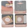 100Pcs Castor Oil Belly Button Patch, Breathable Self Adhesive Belly Button Patch, 2x2in Essential Oil Wraps(Oils Not Included) Castor Patches view 2