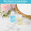 zisiueel 100 Pcs 1oz Travel Bottles - Mini Clear Bottles with Flip Caps, Portable Empty Refillable Containers for Shower Gel, Face Creams, Body Lotions view 4