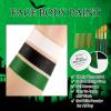 Black White Green Face Body Paint, Christmas Wicked Makeup Kit (3 Sponges + 5 Brushes), 9 Pcs Oil Based Non Toxic Green Face Painting Witch Kit for Halloween SFX, Hunting Hulk, Zombie, Costume,Cosplay view 4