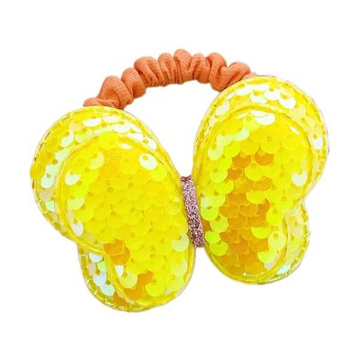2000s Hair Scrunchies Sequined Butterfly Hair Tie Scrunchy Elastic Hairpieces Hair Rope Lady Hair Decoration